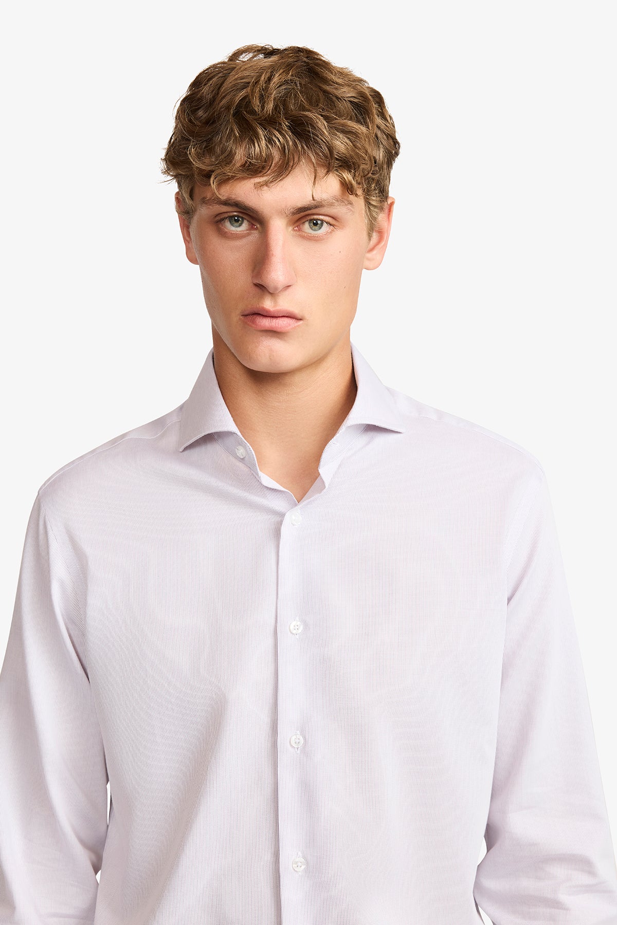 Alton formal shirt - pink microdesign - Image 7