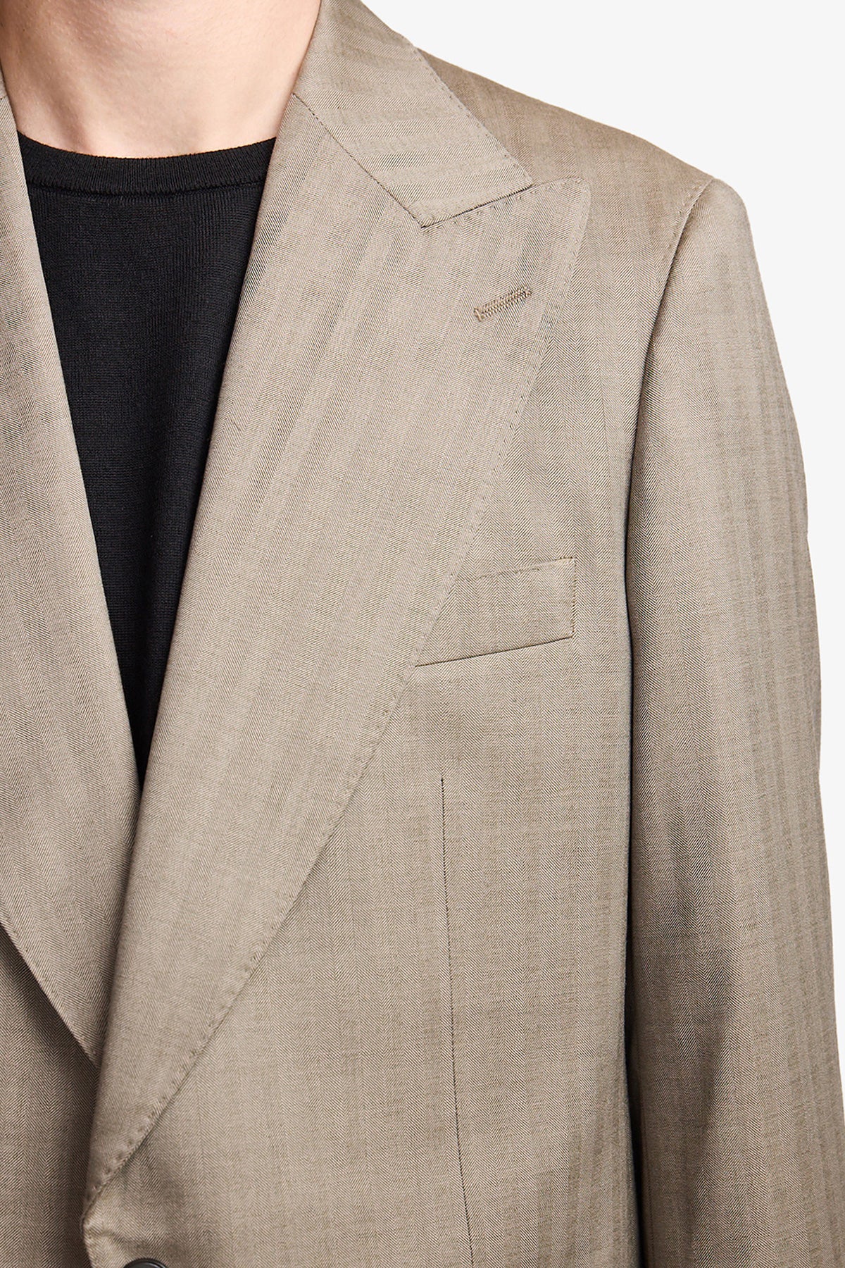 Andre Super 130's tobacco herringbone - Image 9