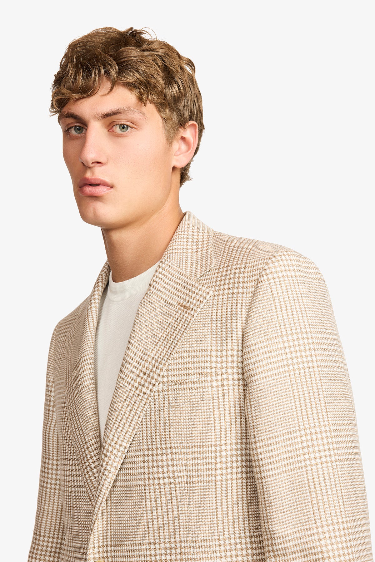 Archer blazer -Wool/linen brown heritage check - Image 12