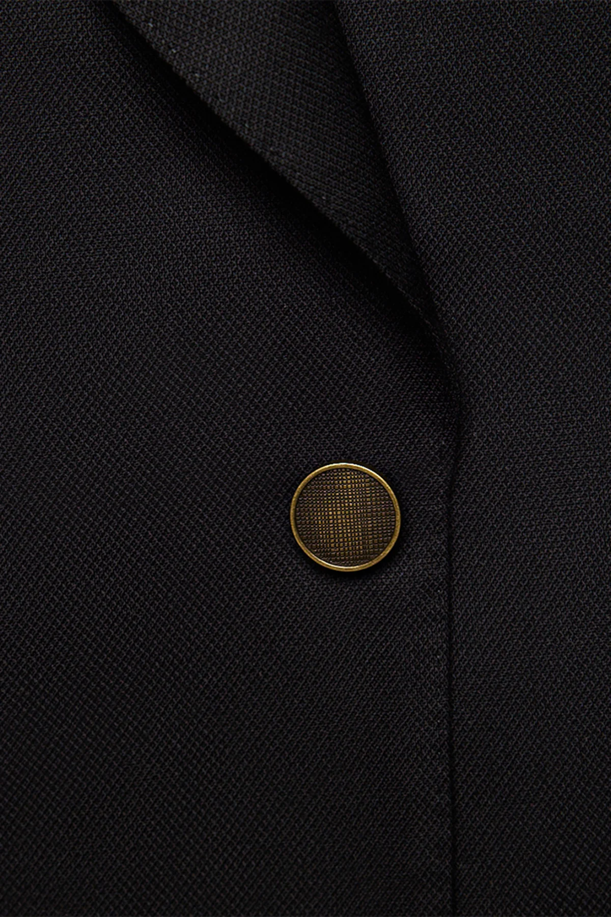 Arlo blazer in Super 110's self design in black - Image 4