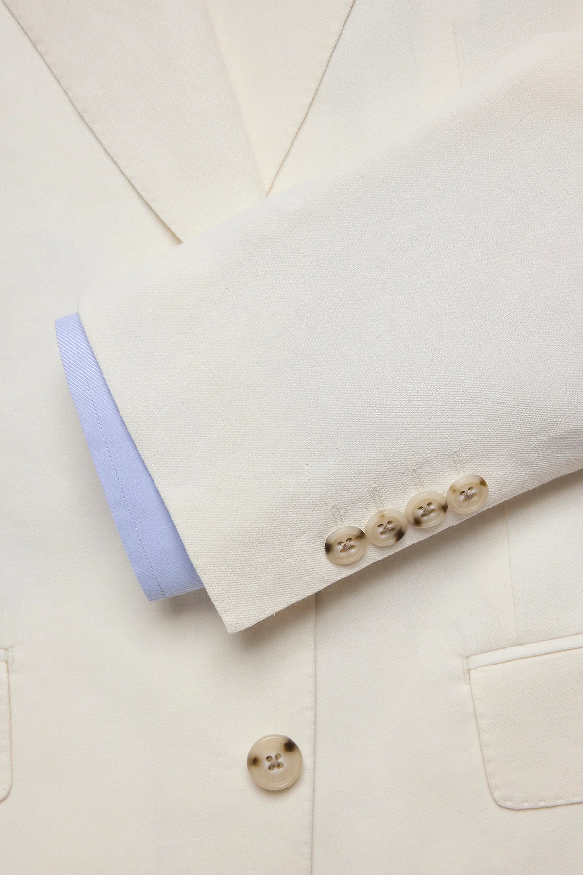 Arlo blazer - Linen/cotton in Soft ivory - Image 4