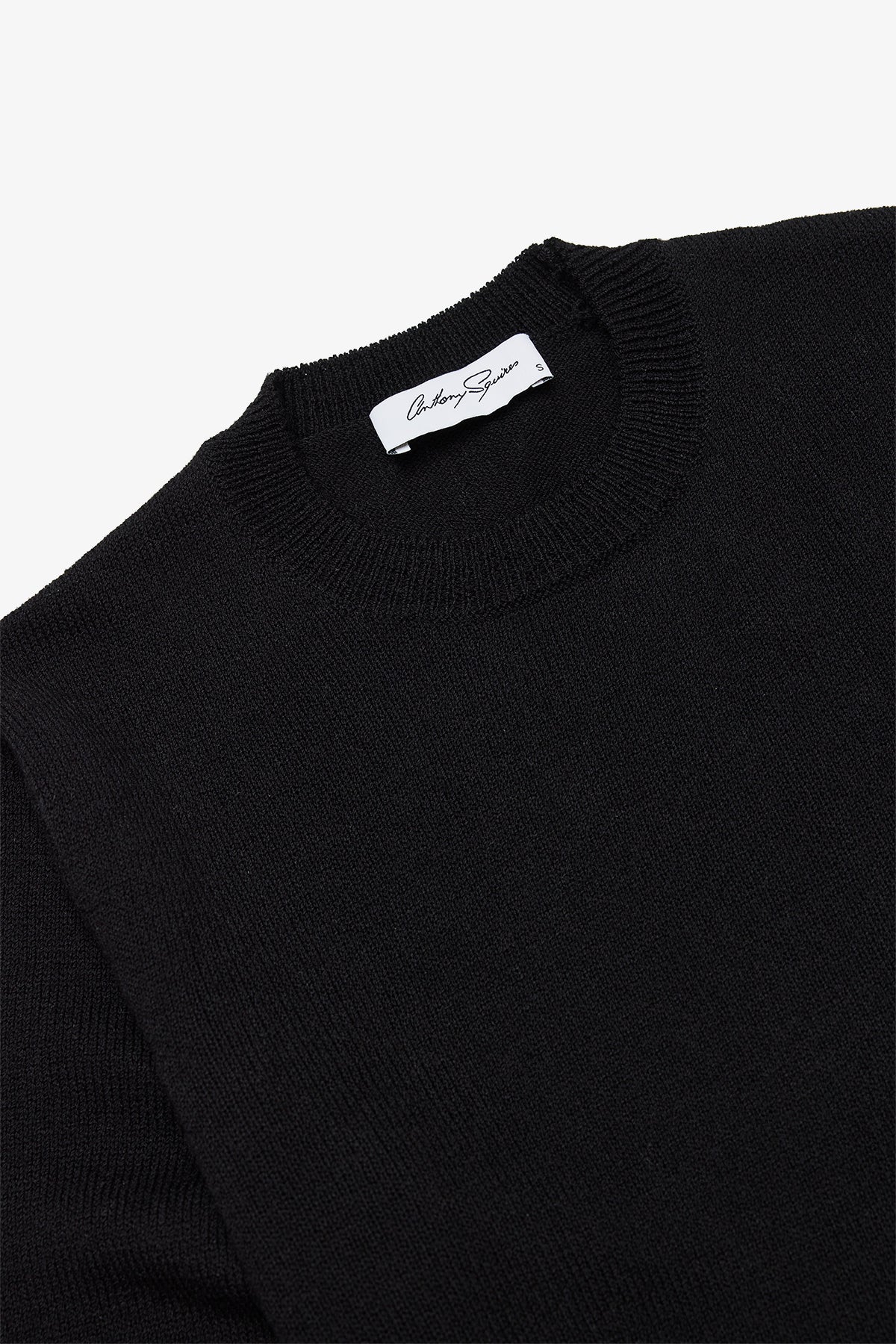 Asher - Black Crewneck Knit - Image 2