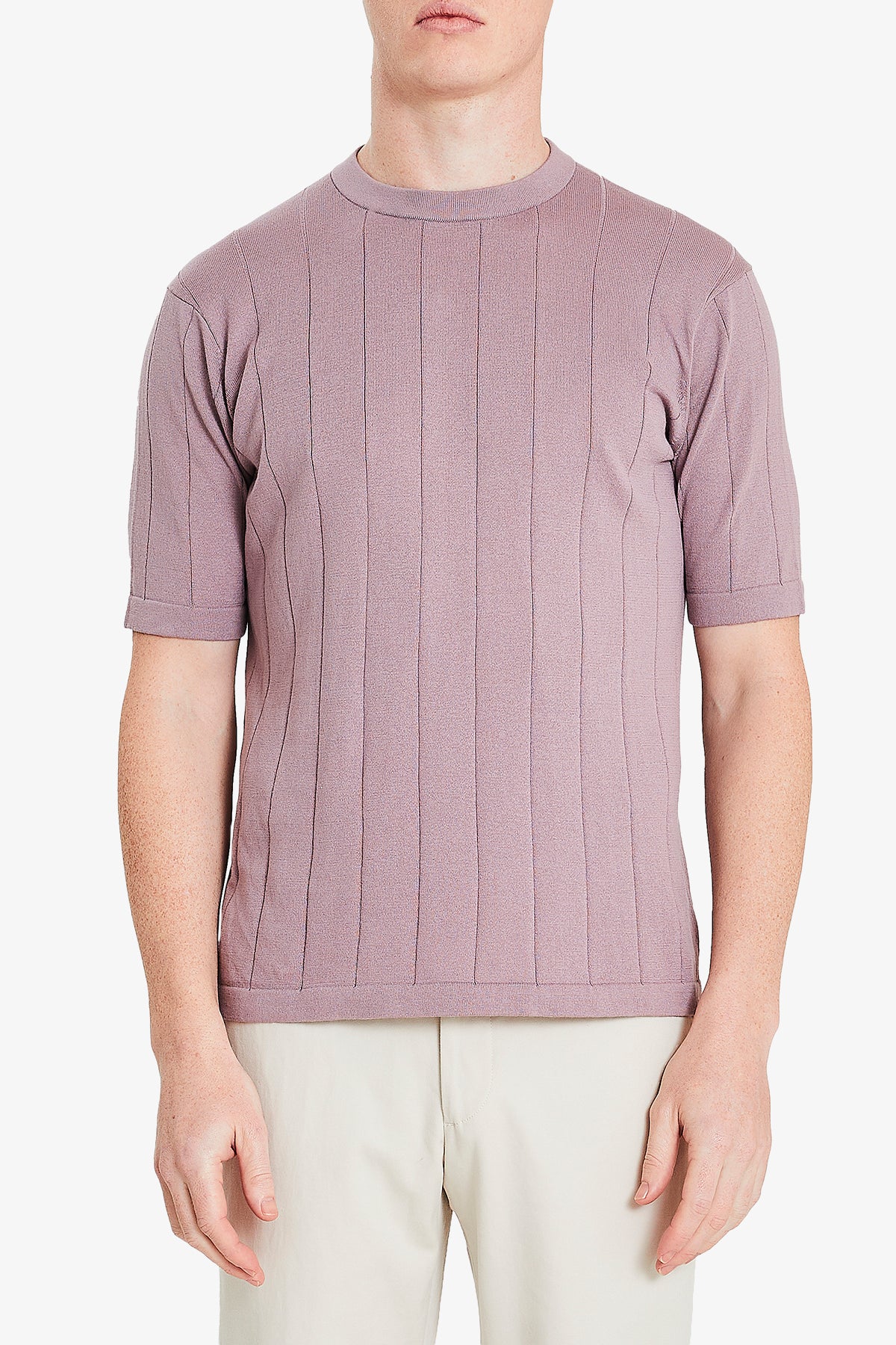 Aviation Knitted Tee - Purple - Image 2
