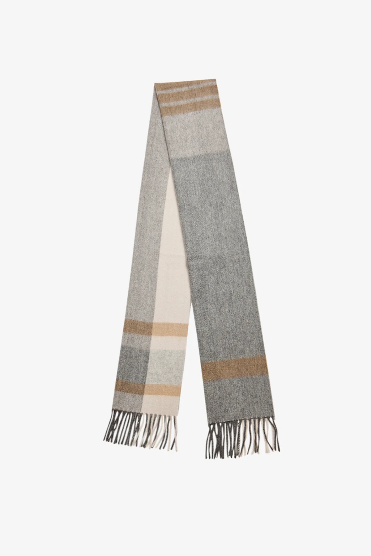 Tonal stripe Cashmere Scarf - Image 2