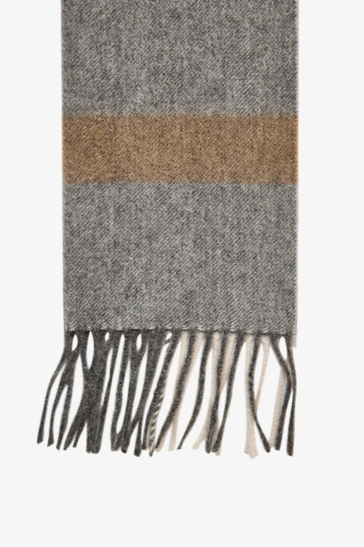 Tonal stripe Cashmere Scarf - Image 3