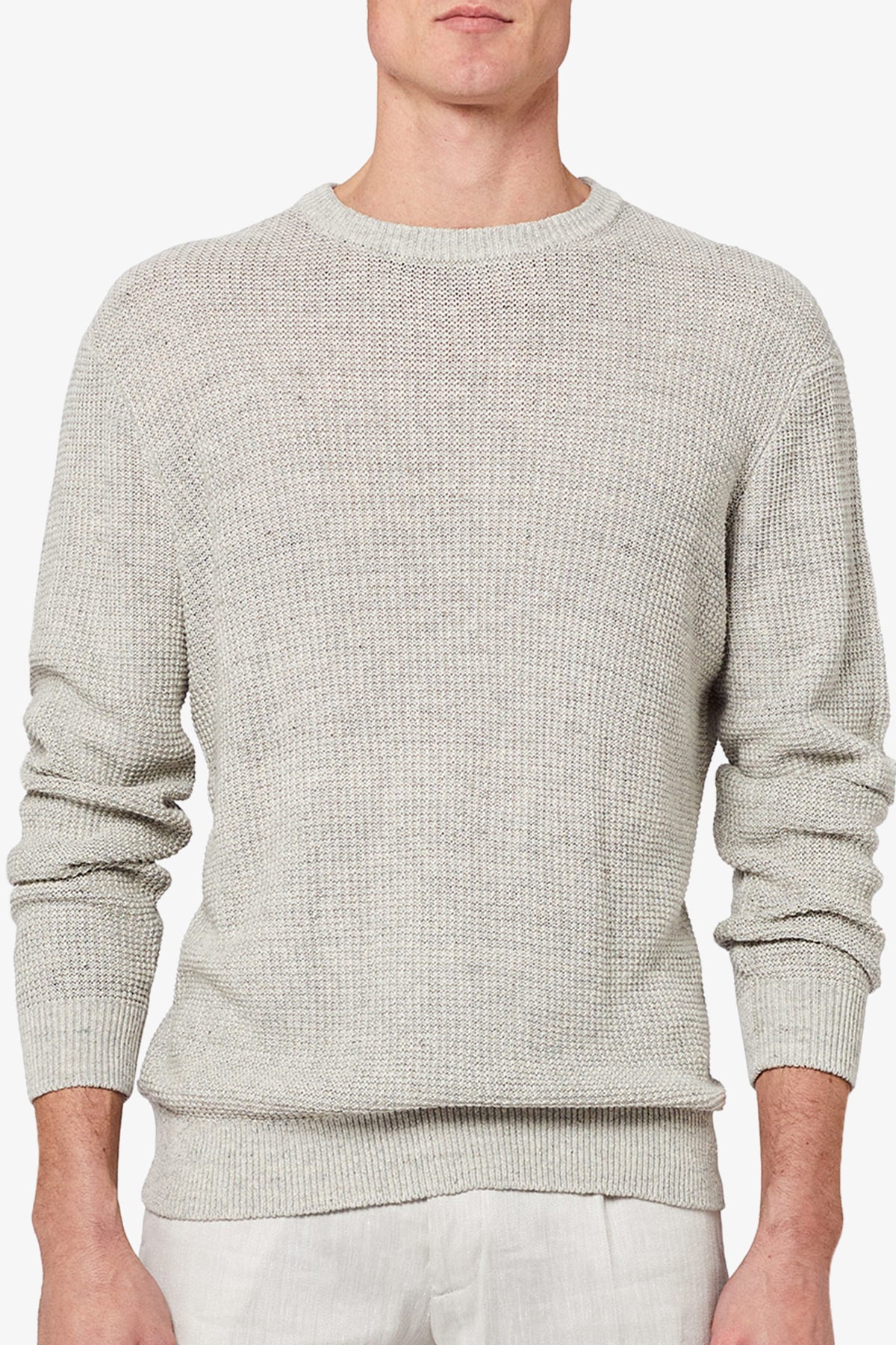 Clive - Light Grey Knitwear - Image 2