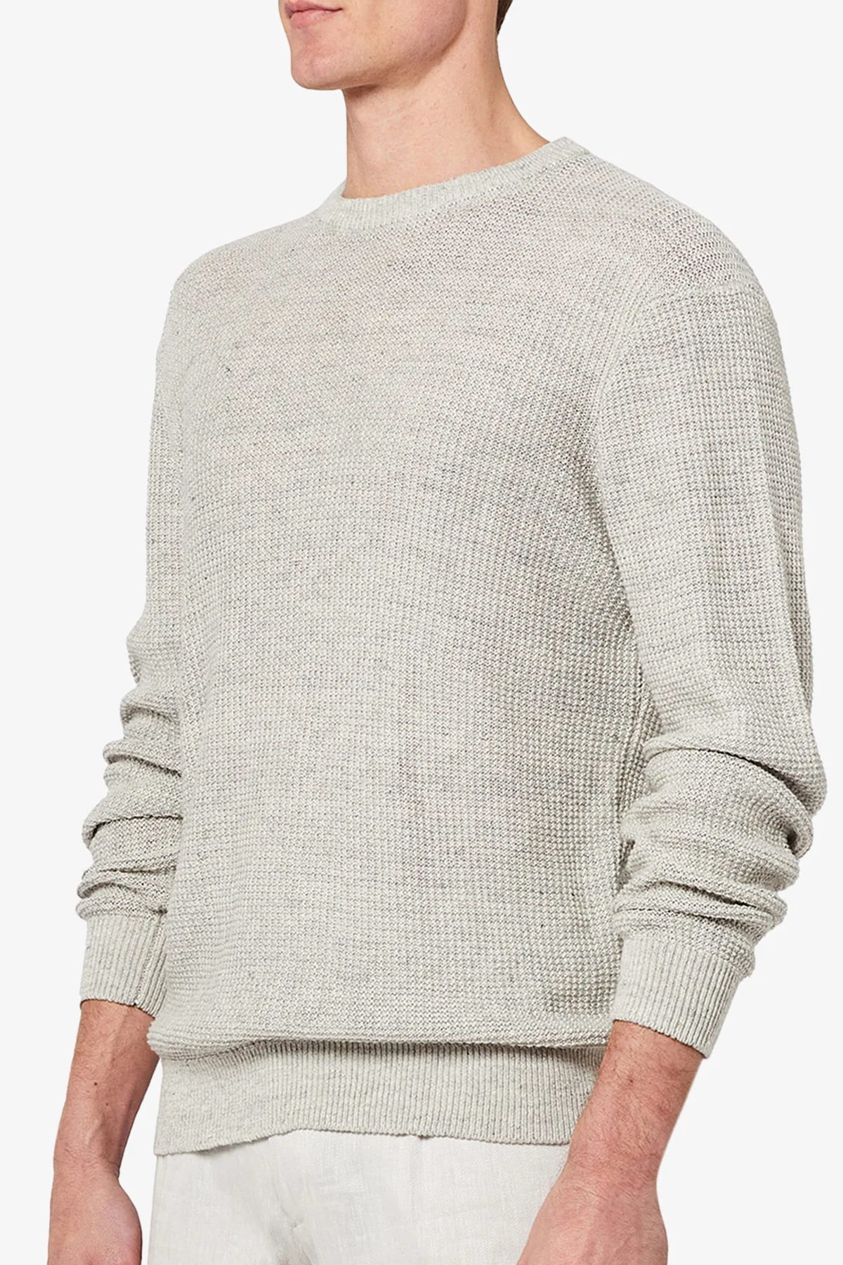 Clive - Light Grey Knitwear - Image 5
