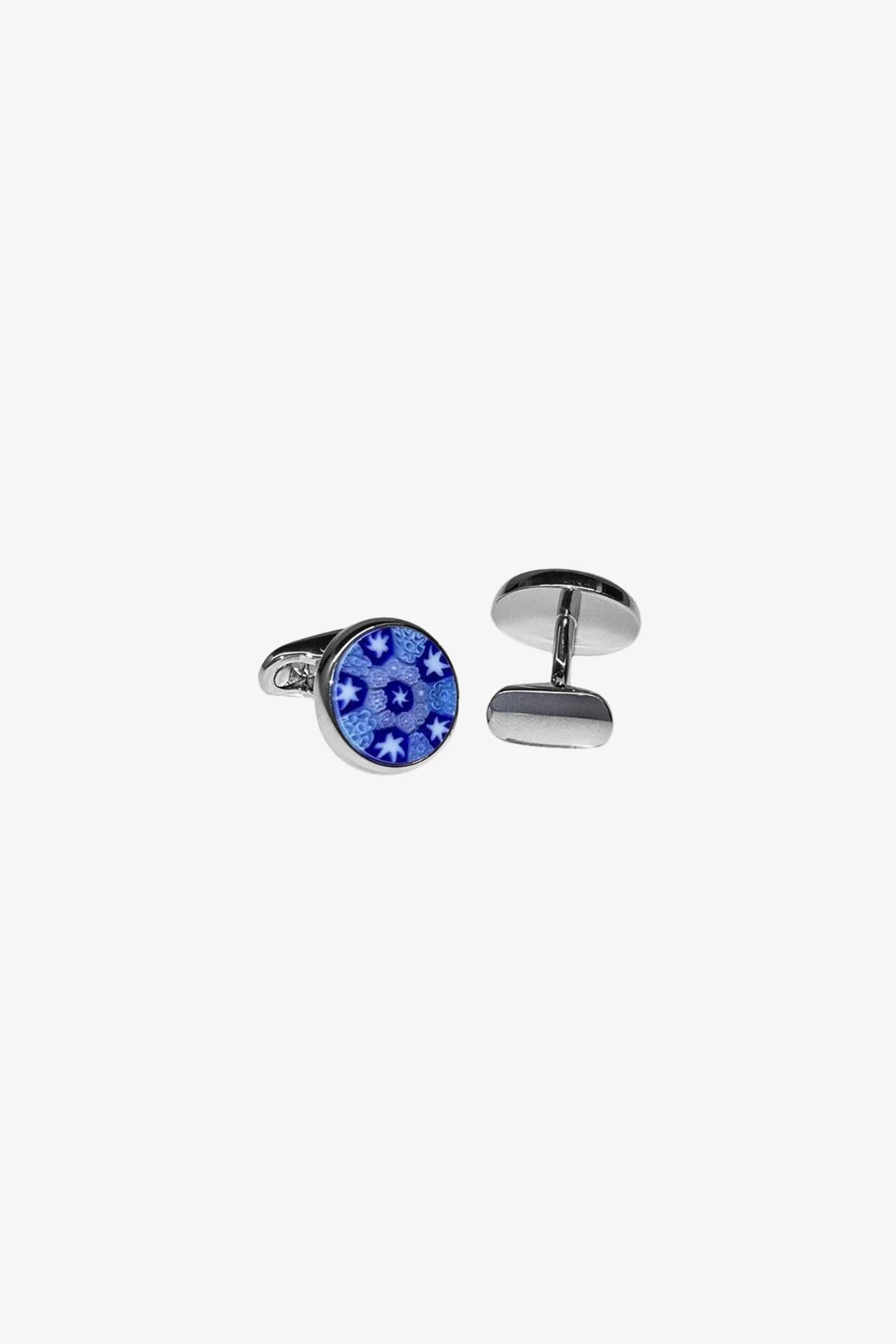 Cufflinks - Blue Murano Glass