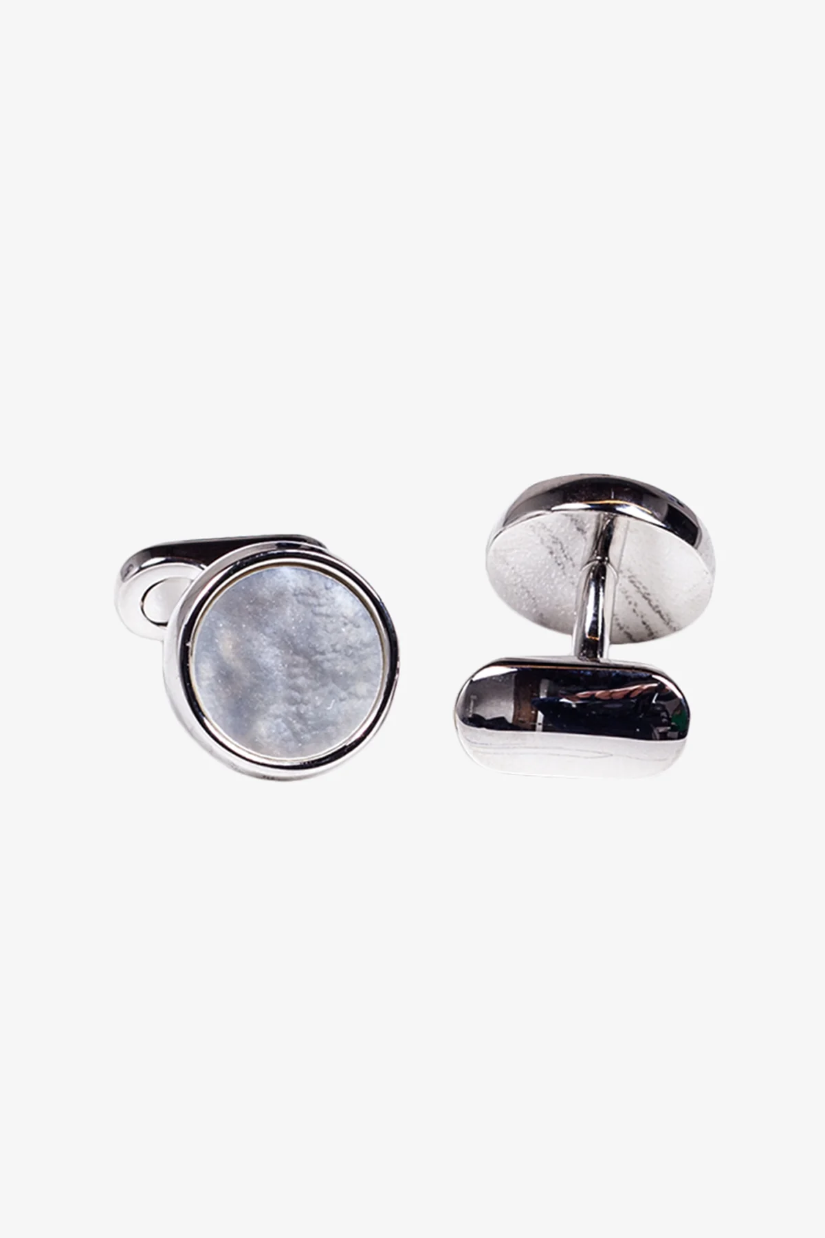 Cufflinks - Mother of Pearl Round - Image 4