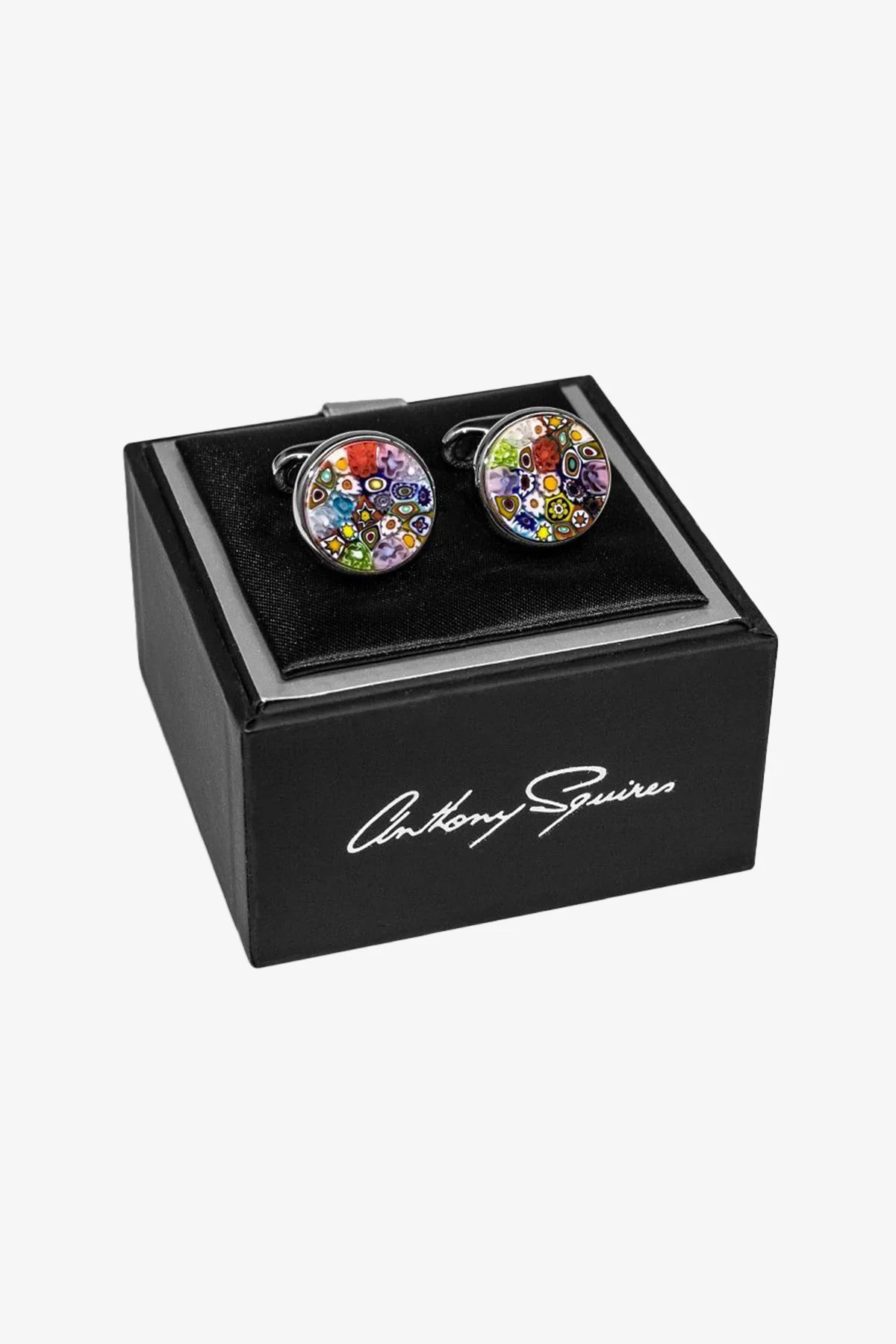 Cufflinks - Multicolour Murano Glass - Image 3
