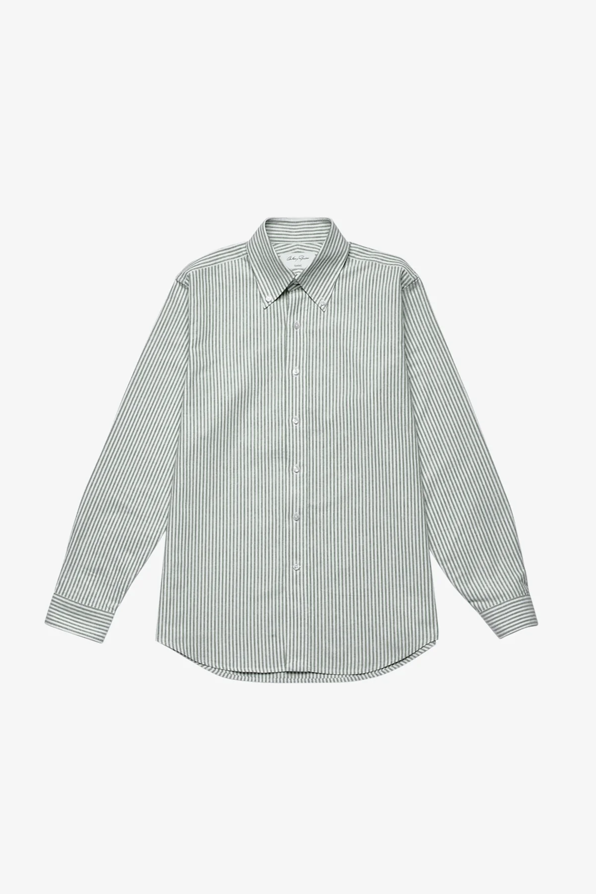 Dexter green stripe button down