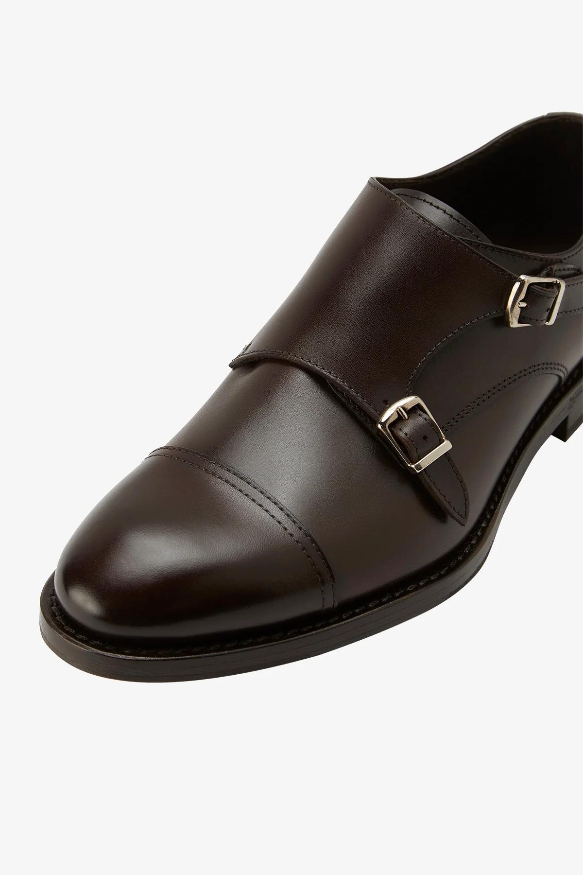 Double Monk - Dark Brown Shoe - Image 4