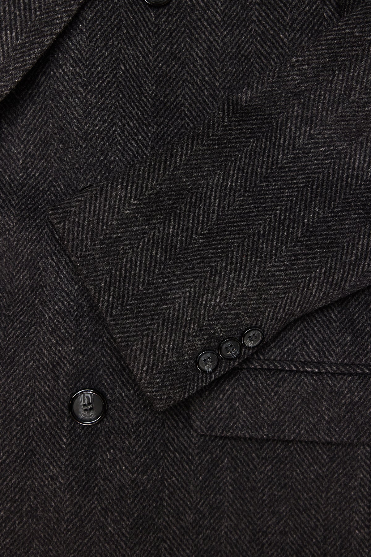 Elroy - Charcoal Double Breasted Overcoat - Image 4