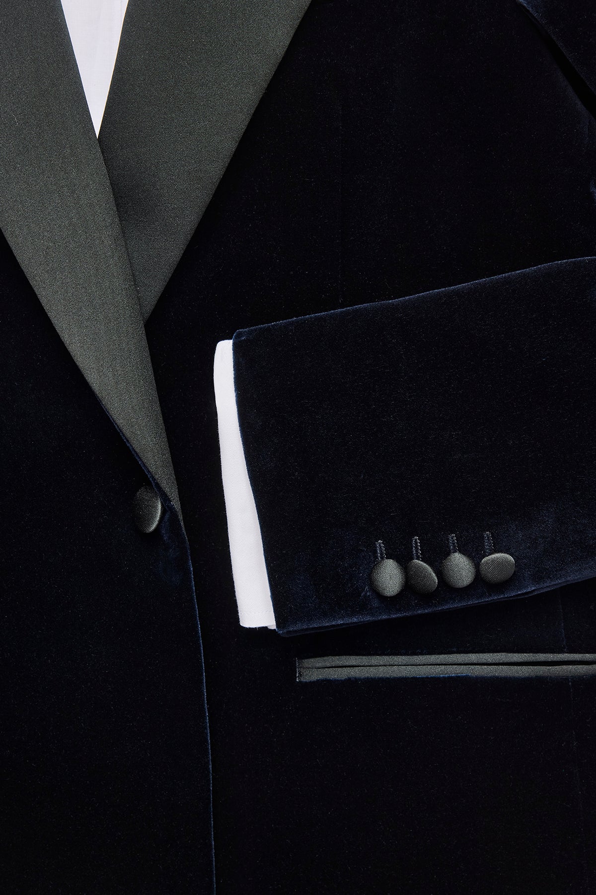 Finn Blazer - Wool In Navy Velvet - Image 4
