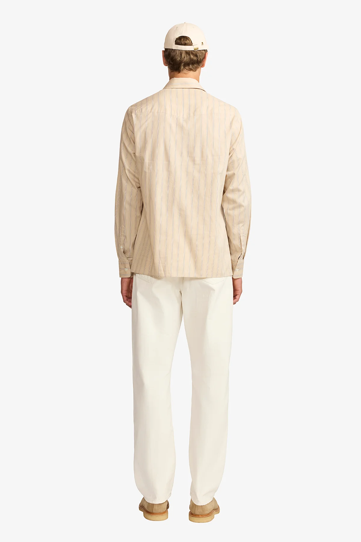 Five pocket denim pant in off-white twill - Image 9