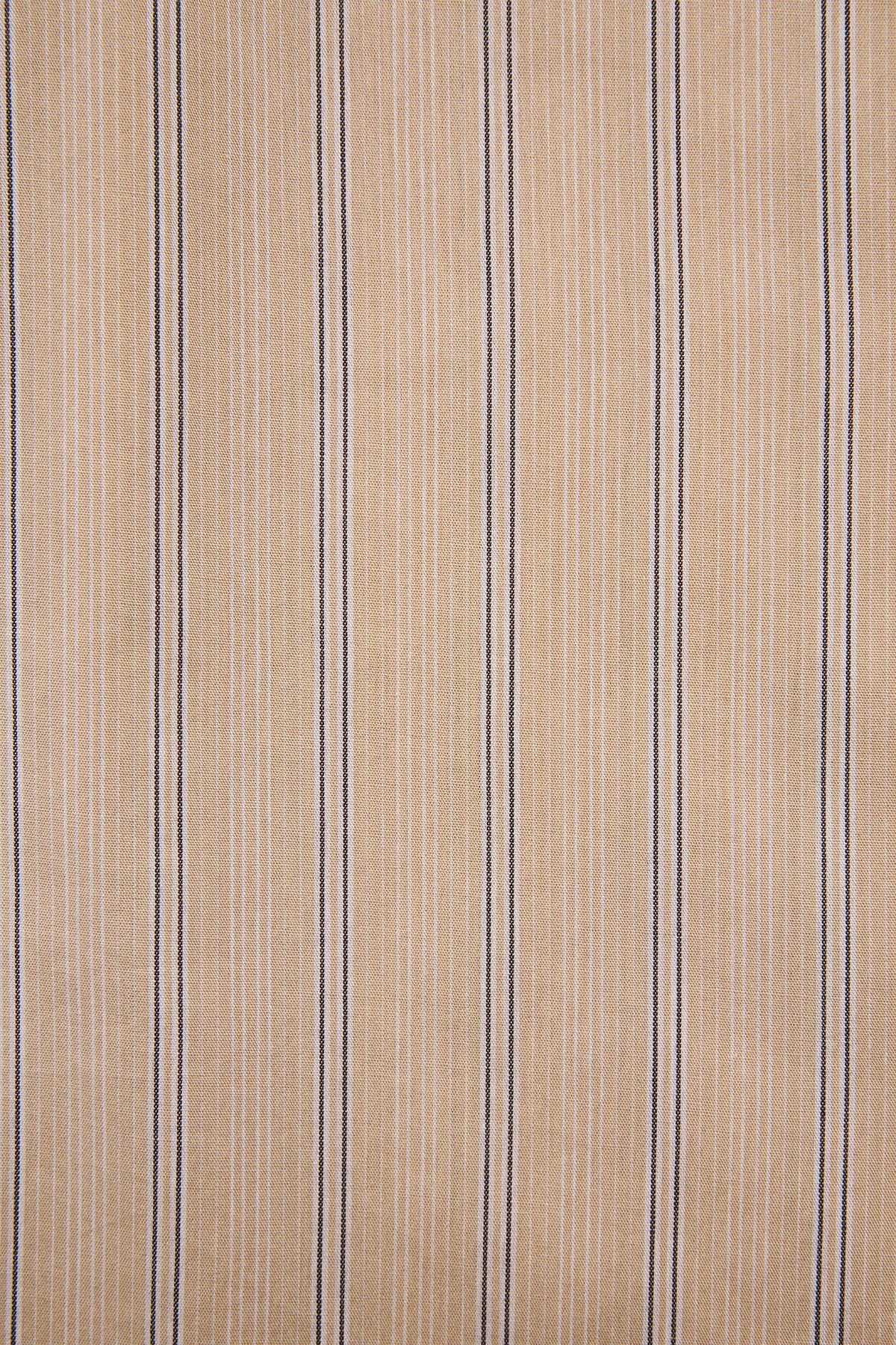 Frederic beige stripe poplin shirt - Image 5