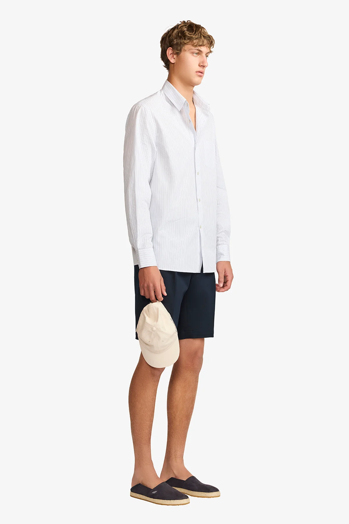 Frederic white stripe poplin shirt - Image 6