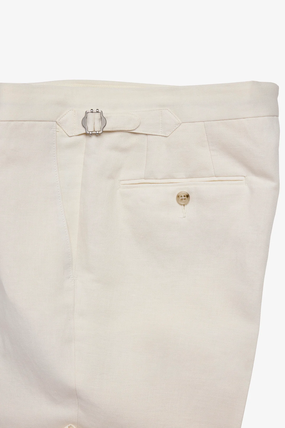 Gian trousers - Linen/cotton in Soft ivory - Image 3