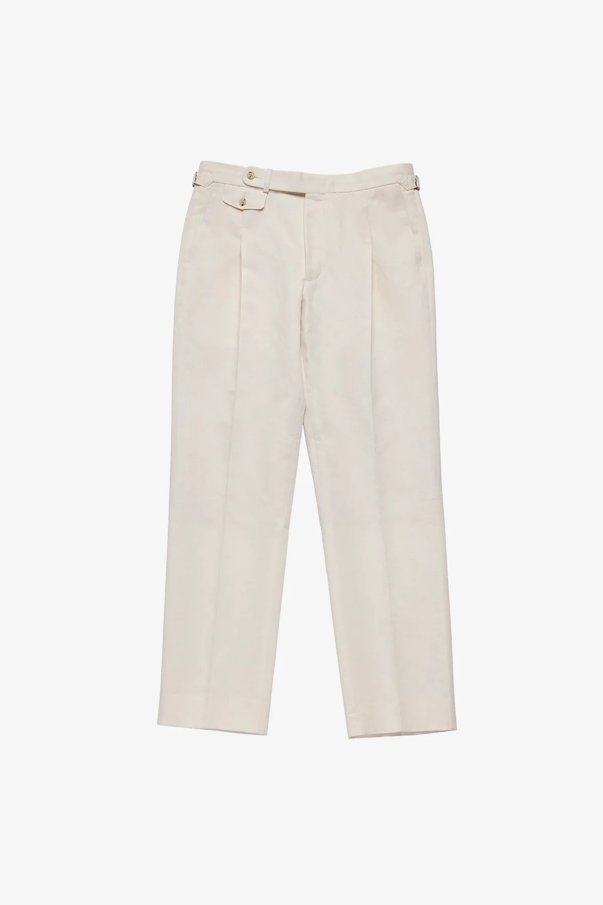 Gian trousers - Linen/cotton in Soft ivory - Image 4