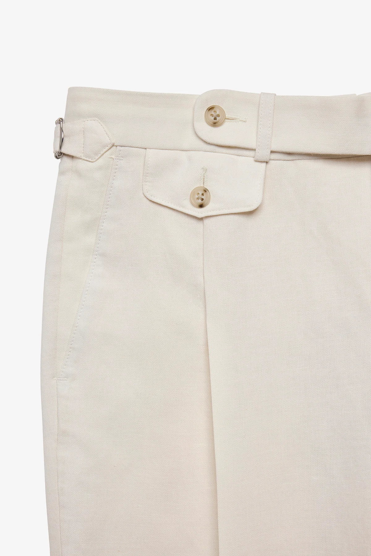 Gian trousers - Linen/cotton in Soft ivory - Image 5