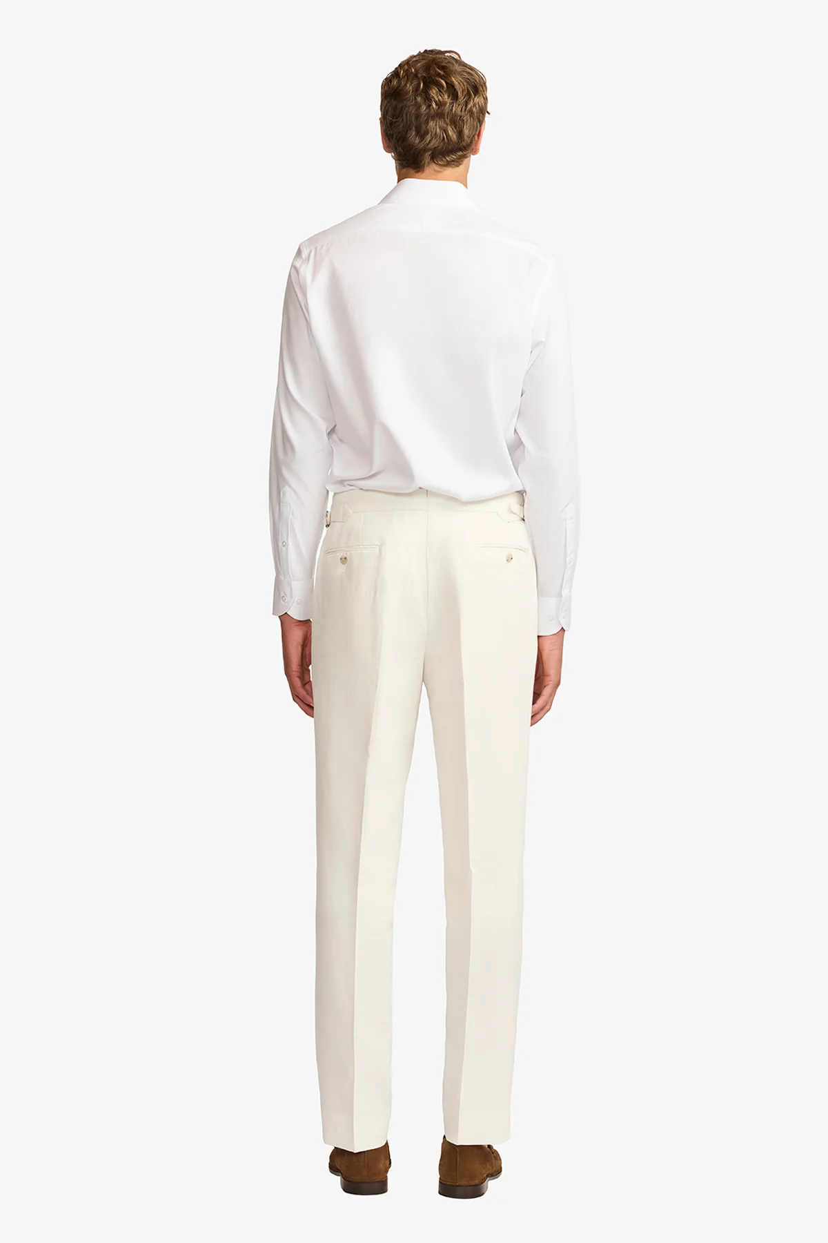 Gian trousers - Linen/cotton in Soft ivory - Image 8