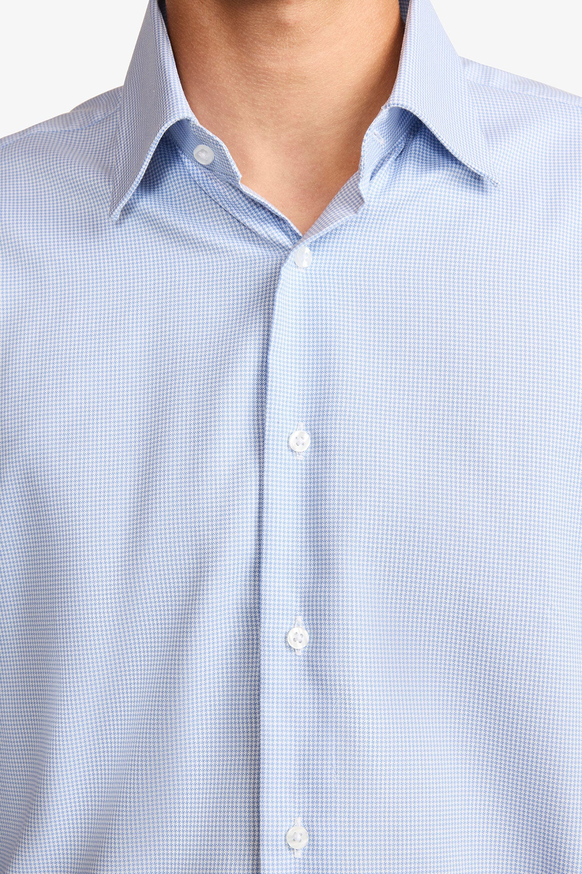Gus formal shirt - blue houndstooth - Image 6