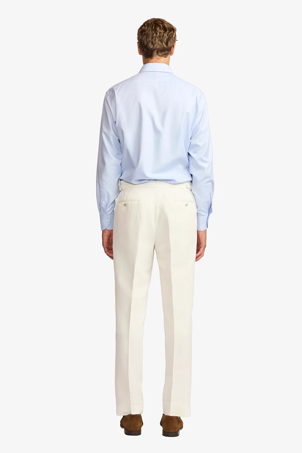 Gus formal shirt - blue twill - Image 5