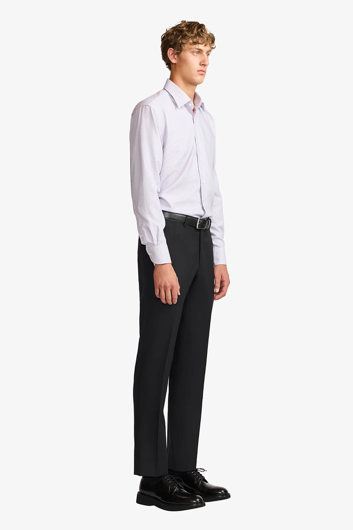 Gus formal shirt - pink/blue microdesign - Image 4