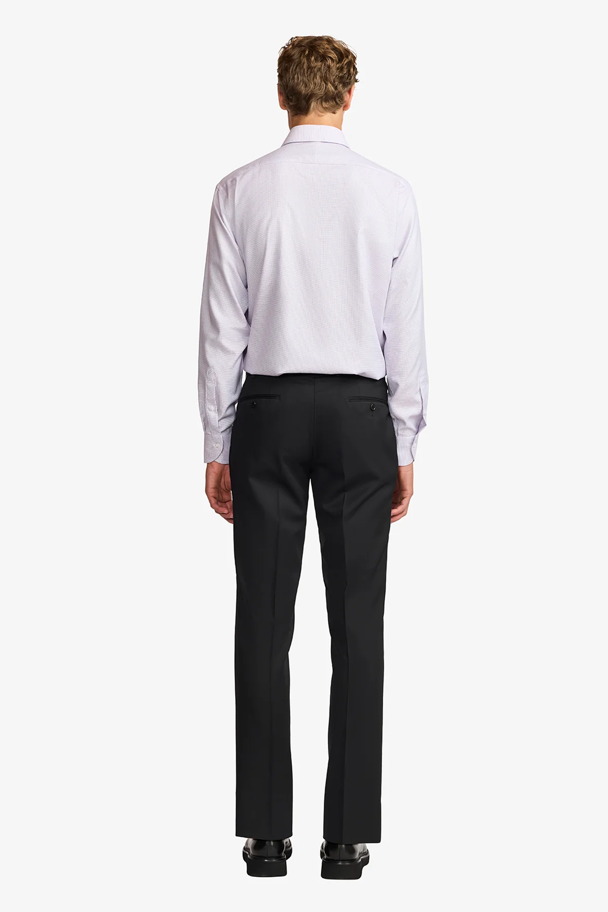 Gus formal shirt - pink/blue microdesign - Image 5