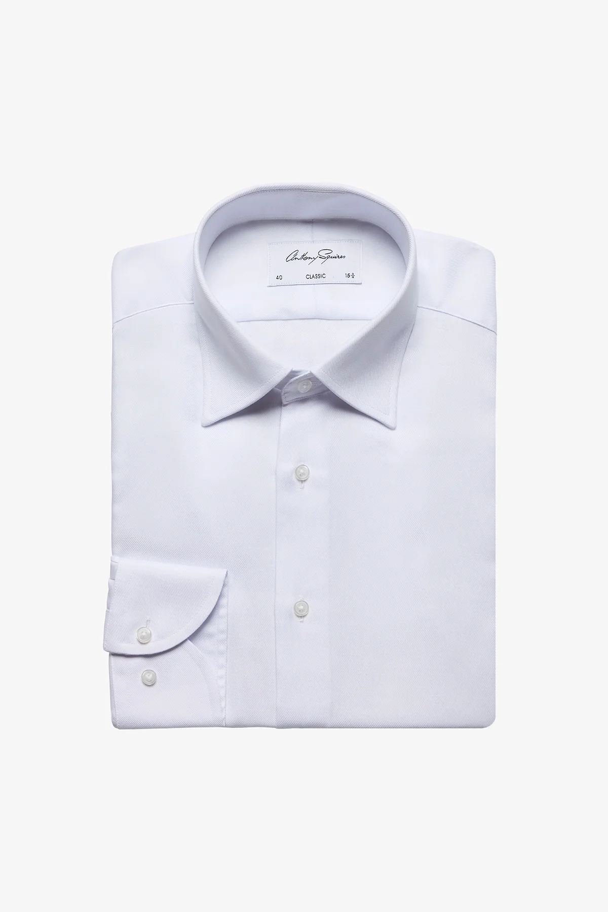 Gus Formal Shirt - White Twill