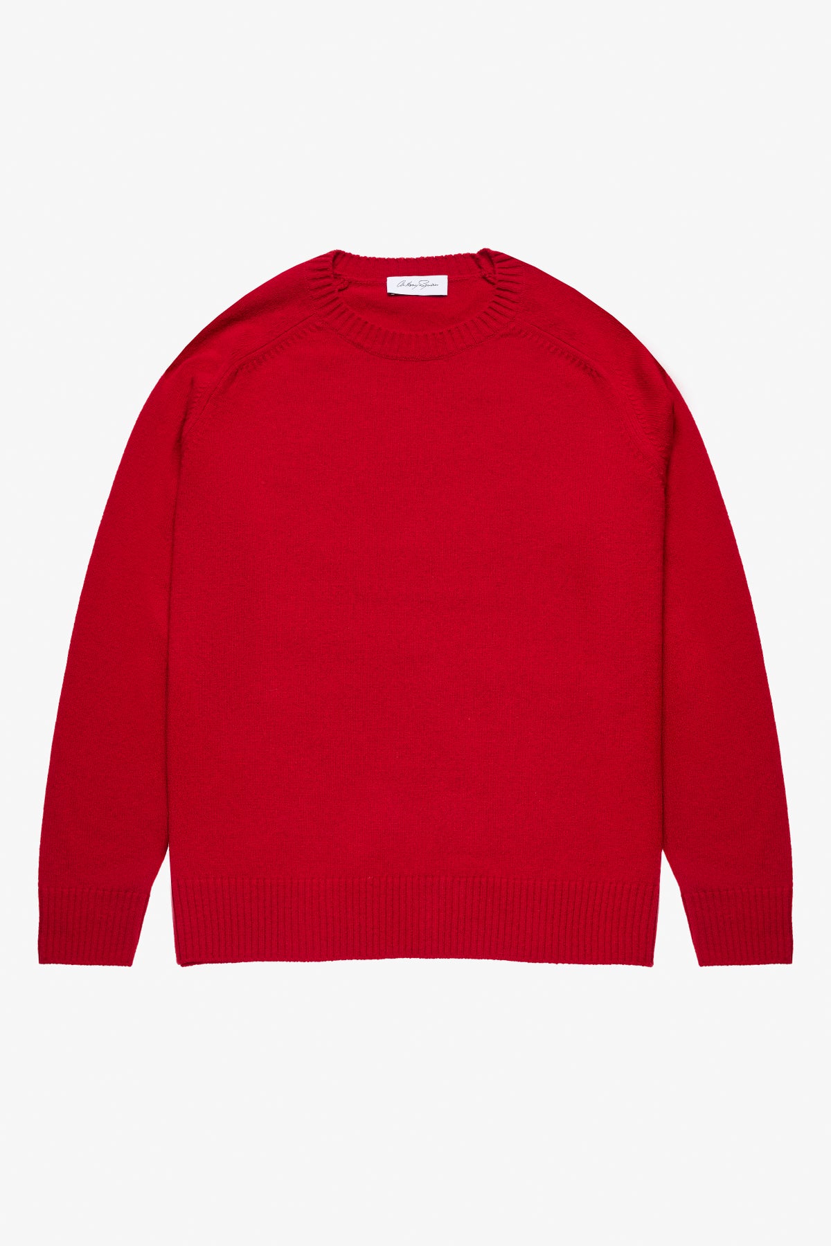 Harlan Red Wool L/S Raglan