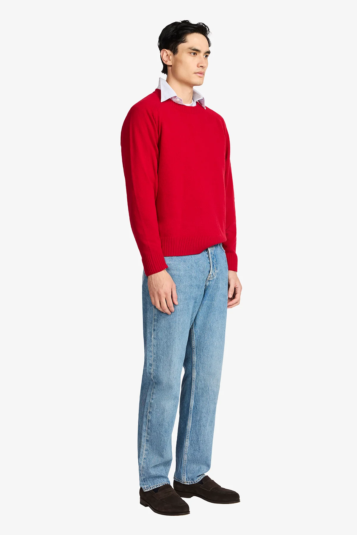 Harlan Red Wool L/S Raglan - Image 5