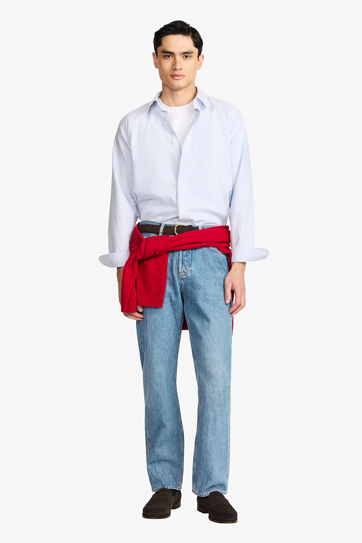 Kane Blue Stripe Oxford - Image 2