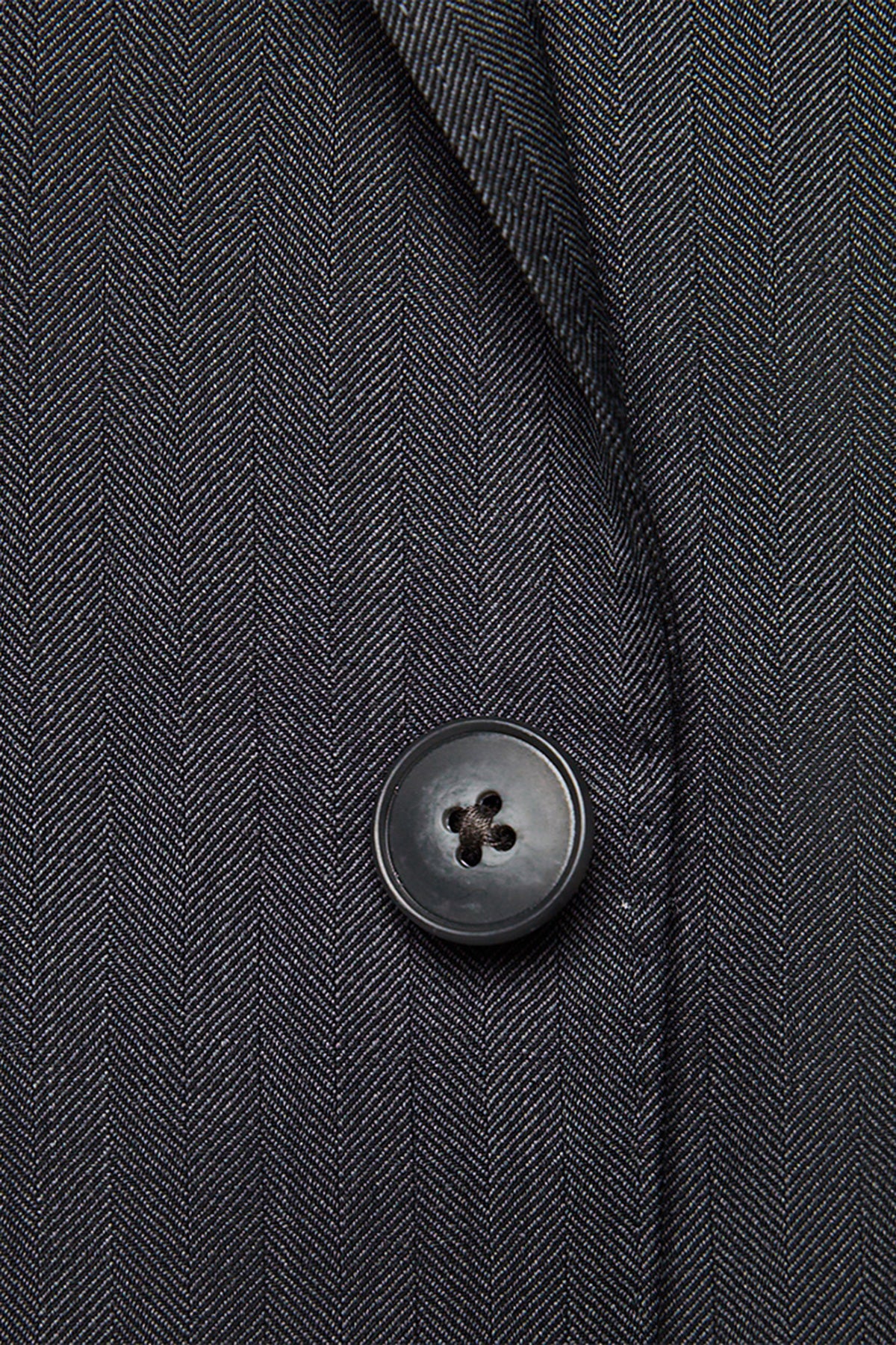 Kennedy Super 120's, charcoal herringbone - Image 6