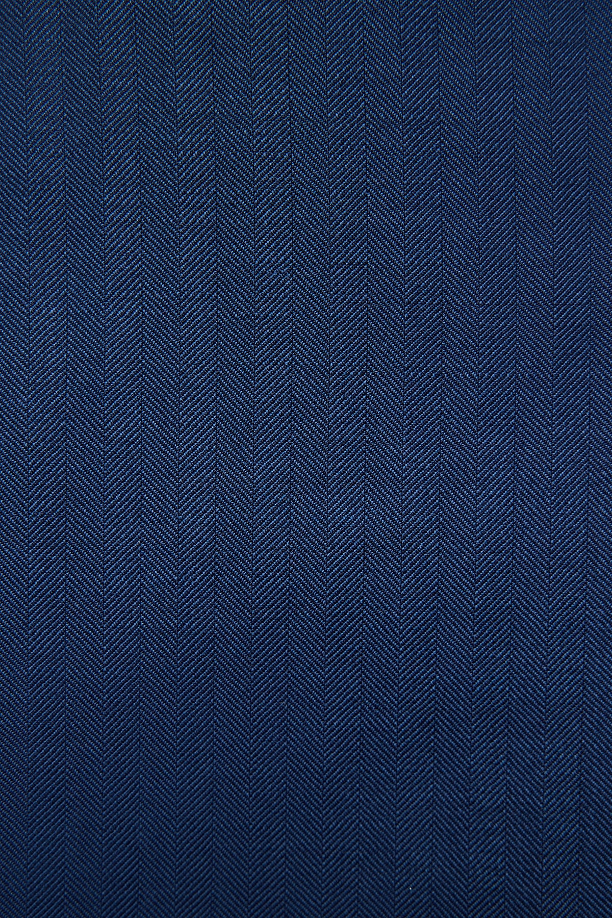 Kennedy Suit - Blue Herringbone in Pure Wool, Super 120's - Image 6