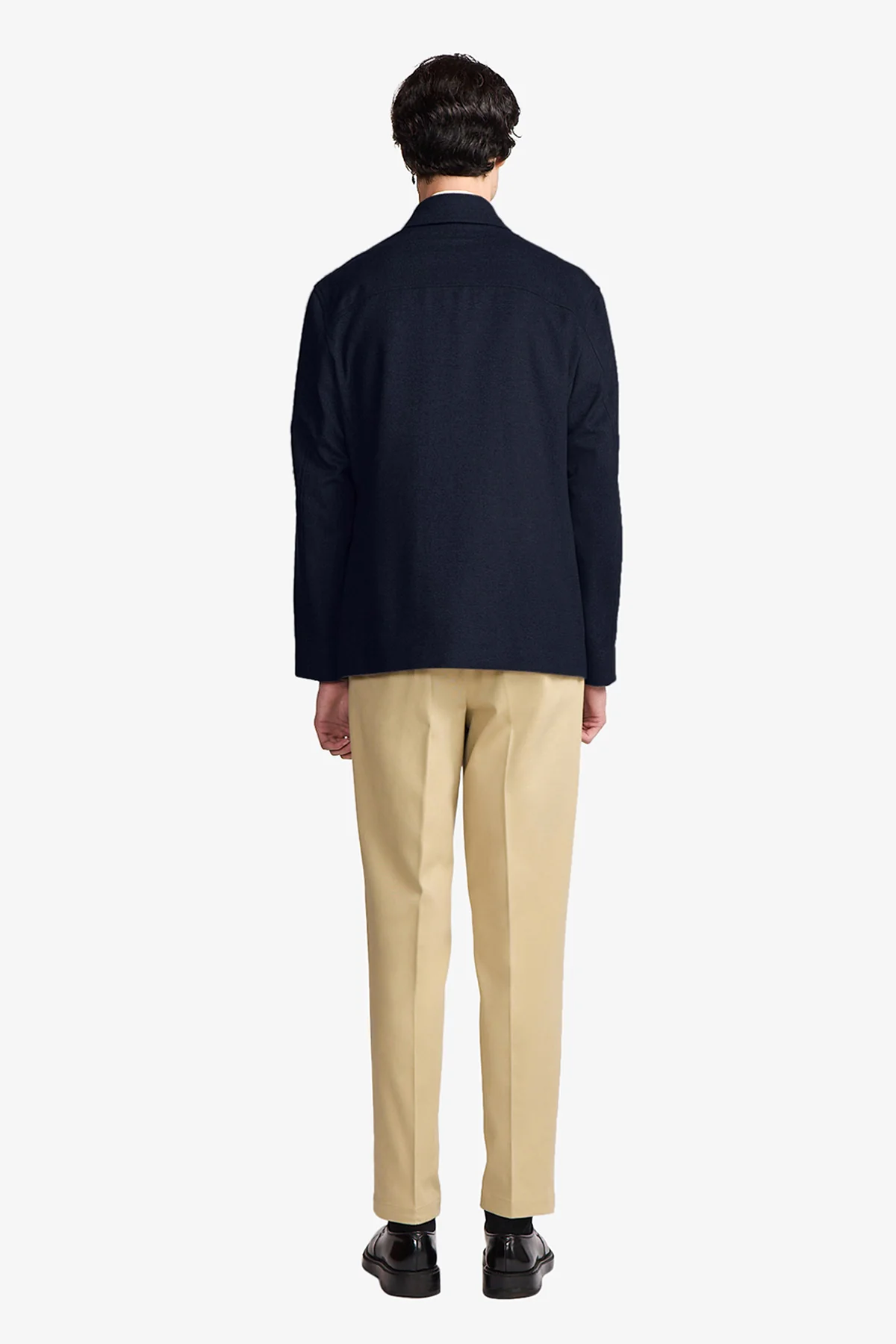 Kesten blue wool/camel jacket - Image 10