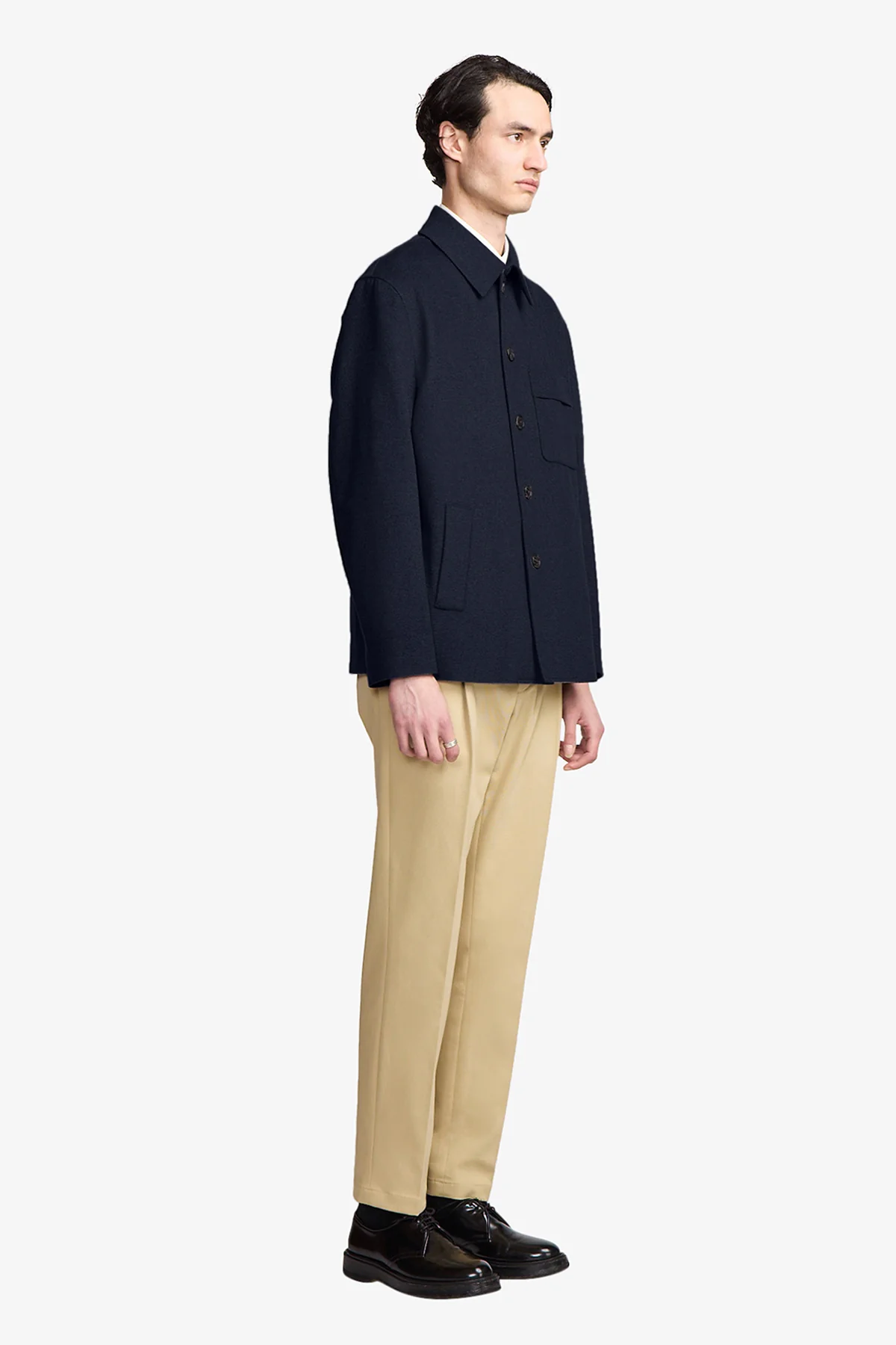 Kesten blue wool/camel jacket - Image 9