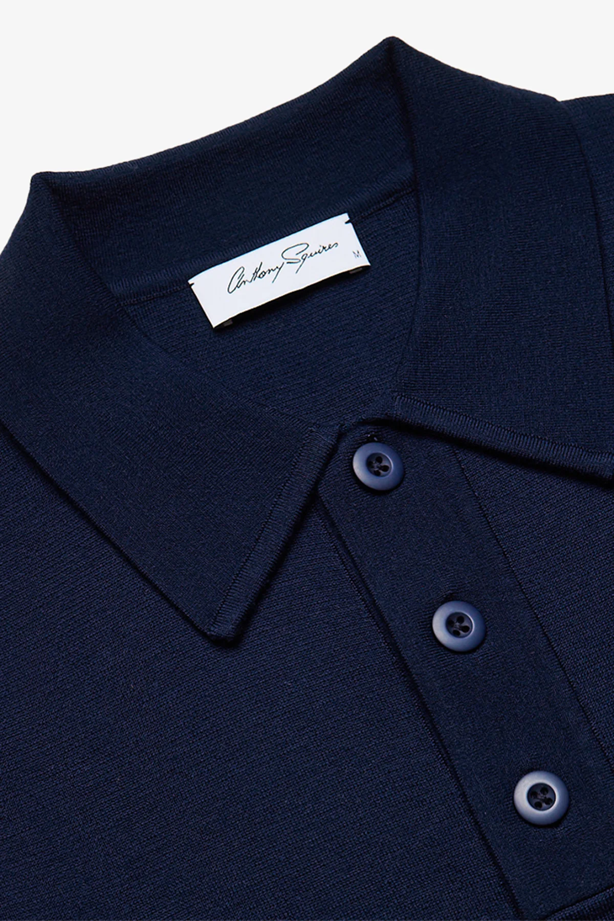 Heavy weight blue L/S polo - Image 2