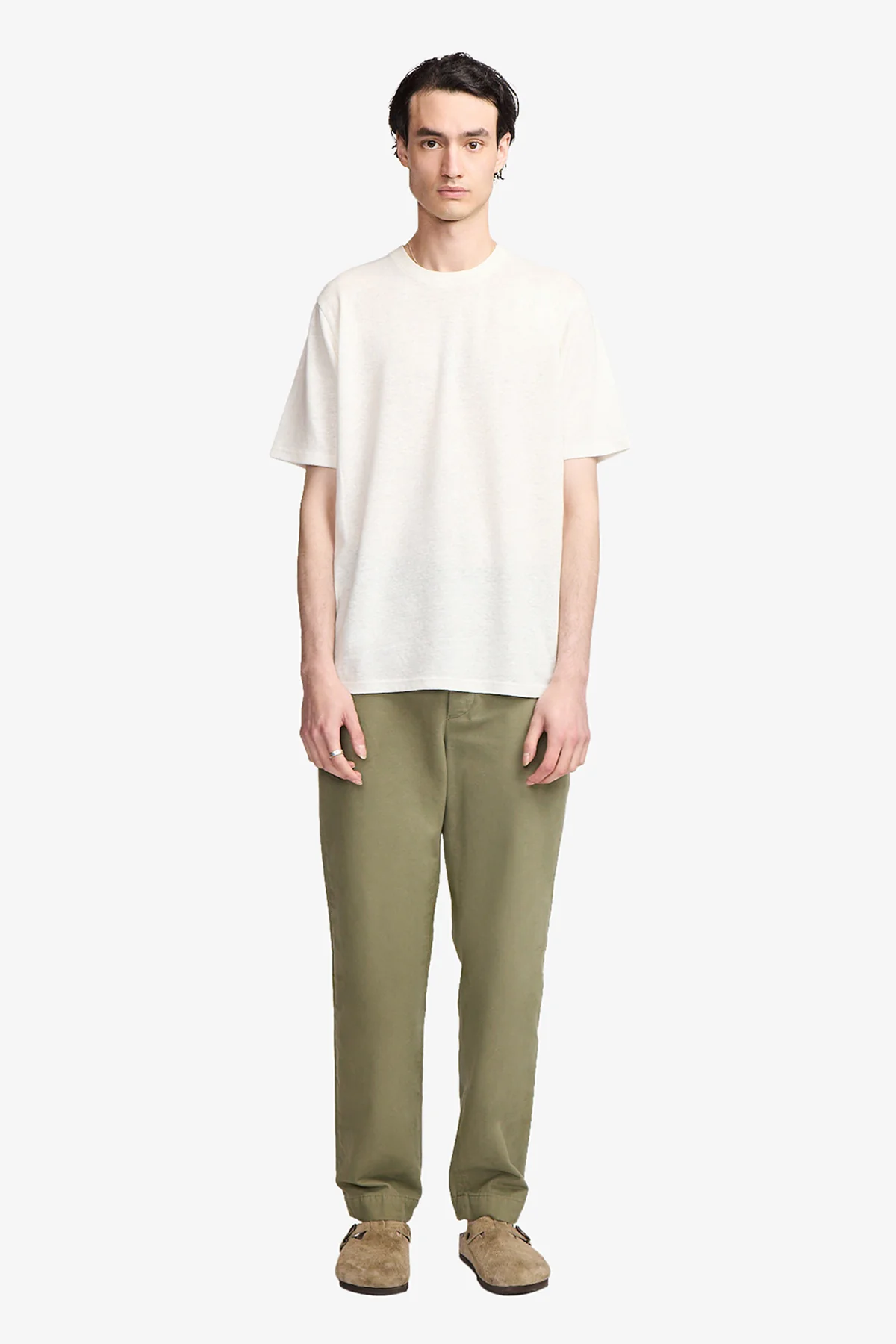 White linen blend tee - Image 2