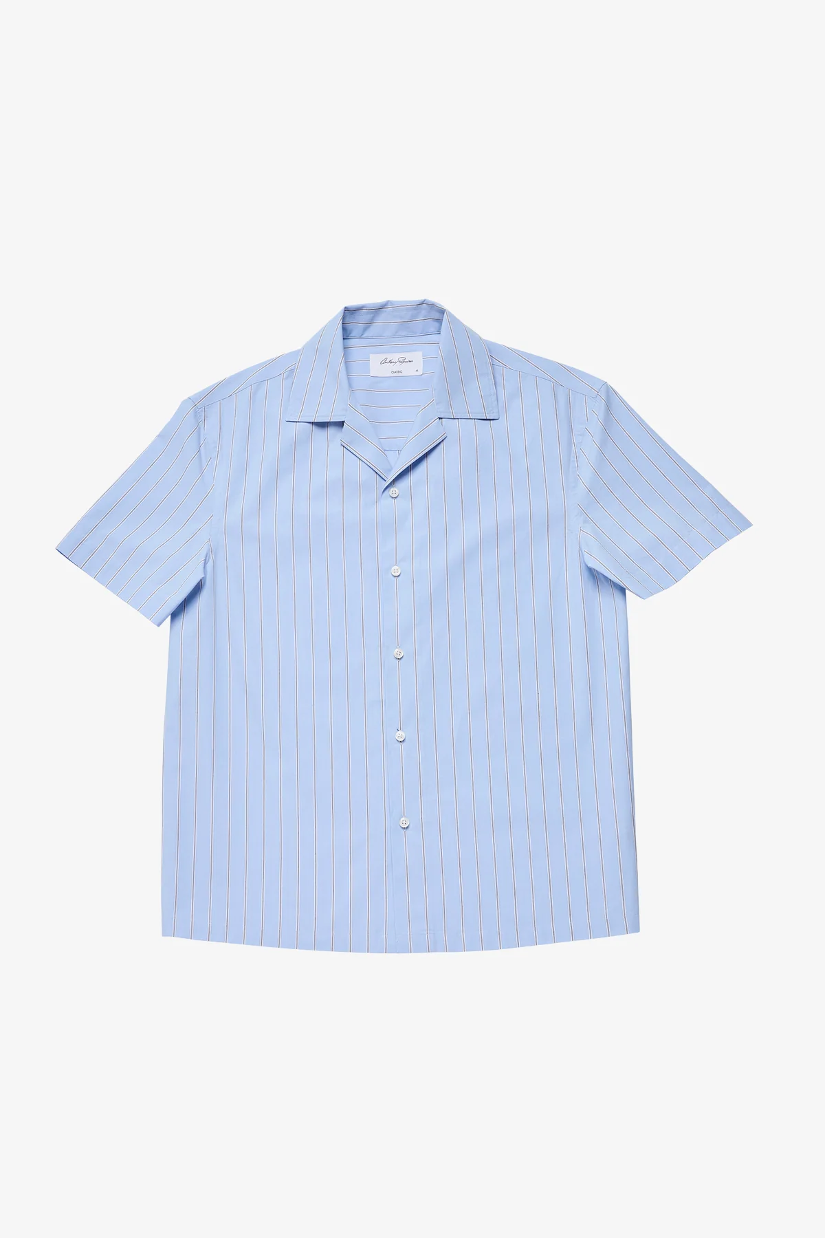 Ly blue stripe poplin S/S shirt