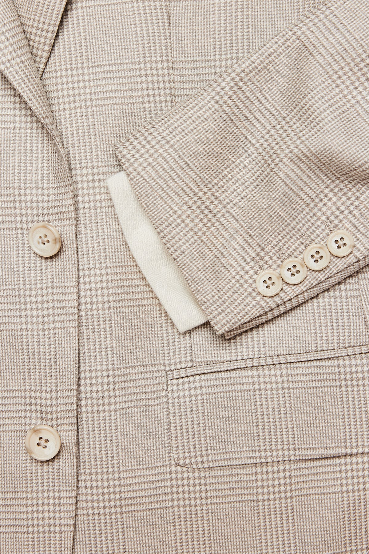 Marcus - Beige tonal check - Image 3
