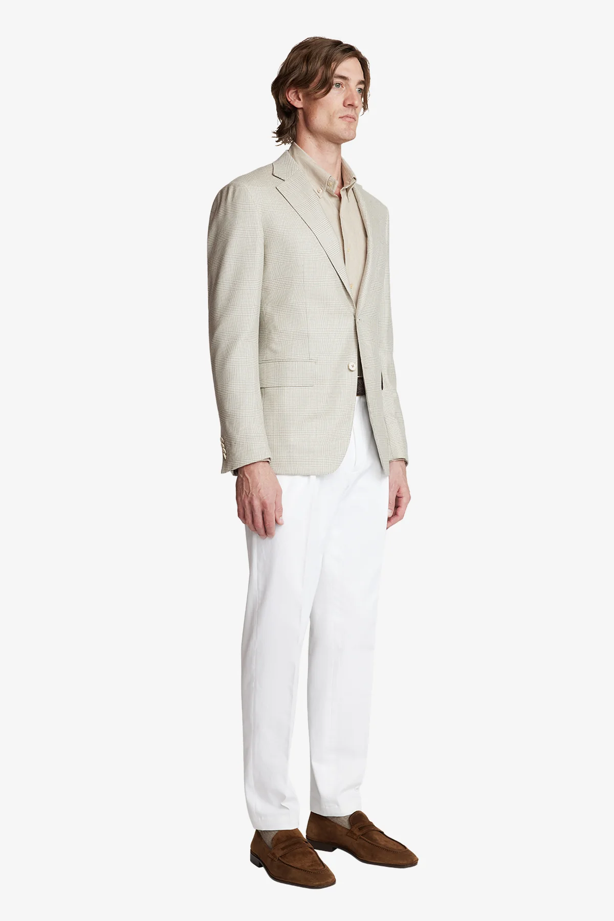 Marcus - Beige tonal check - Image 6