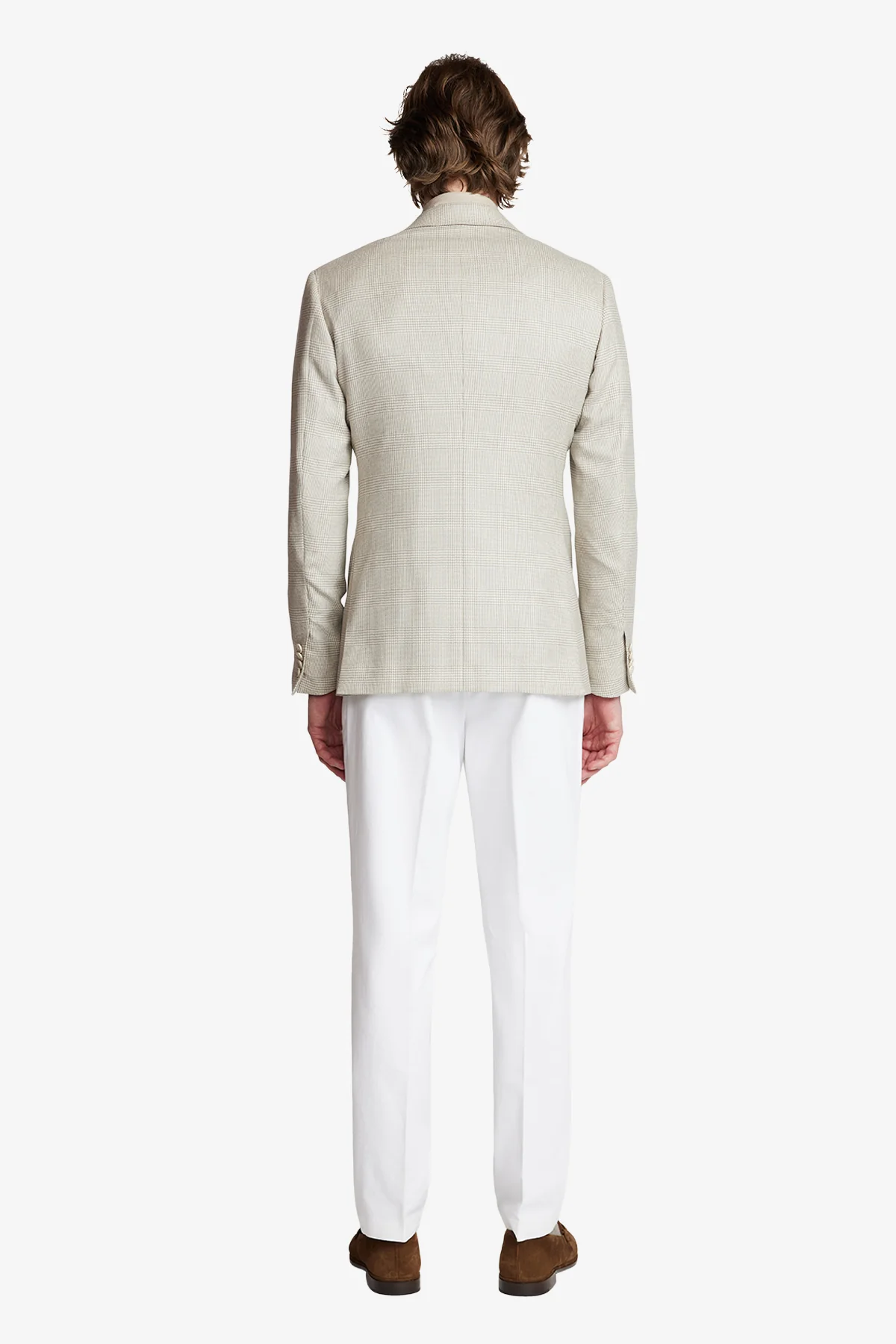 Marcus - Beige tonal check - Image 7