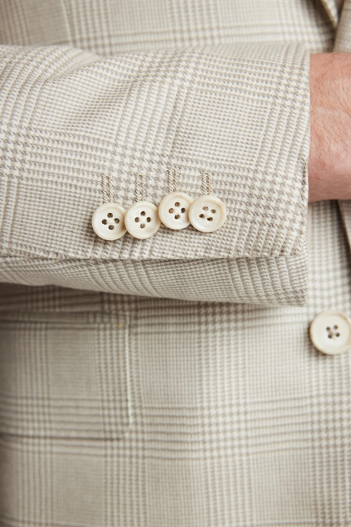 Marcus - Beige tonal check - Image 8