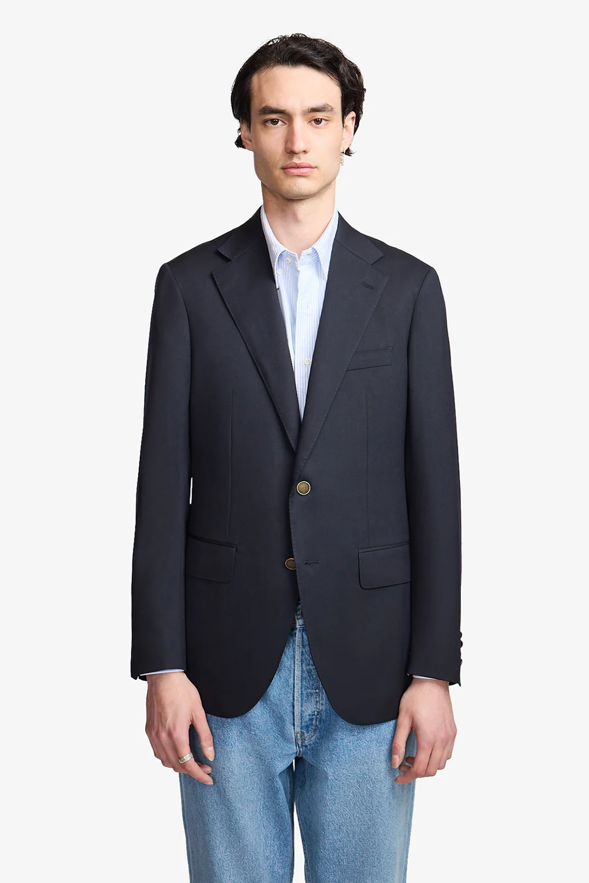 Marcus Super fine blue twill - Image 7