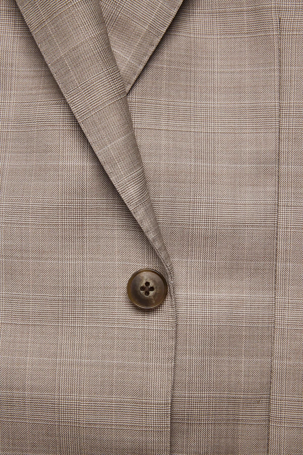 Mateo suit - Fawn tonal Prince of Wales check, in pure wool, super 110's - Image 5