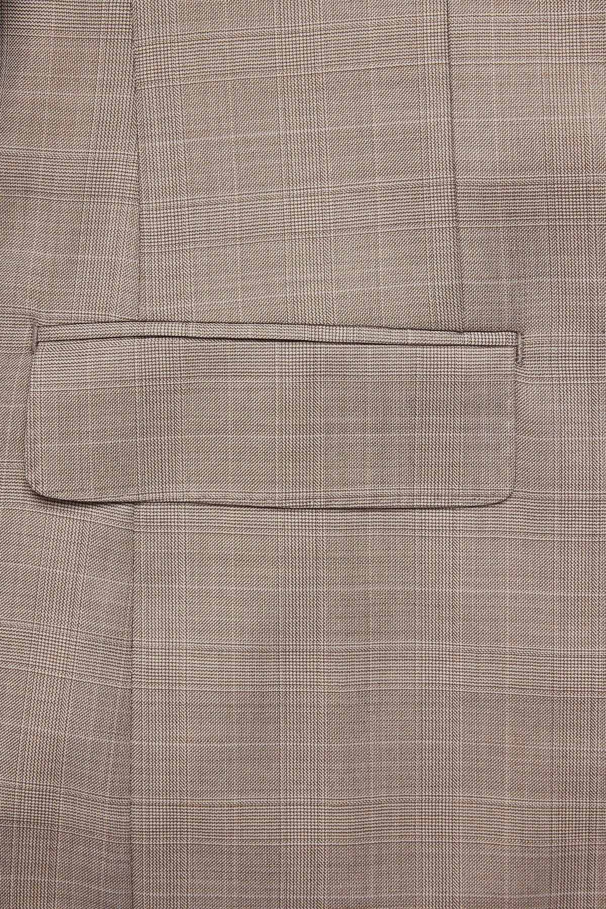 Mateo suit - Fawn tonal Prince of Wales check, in pure wool, super 110's - Image 6
