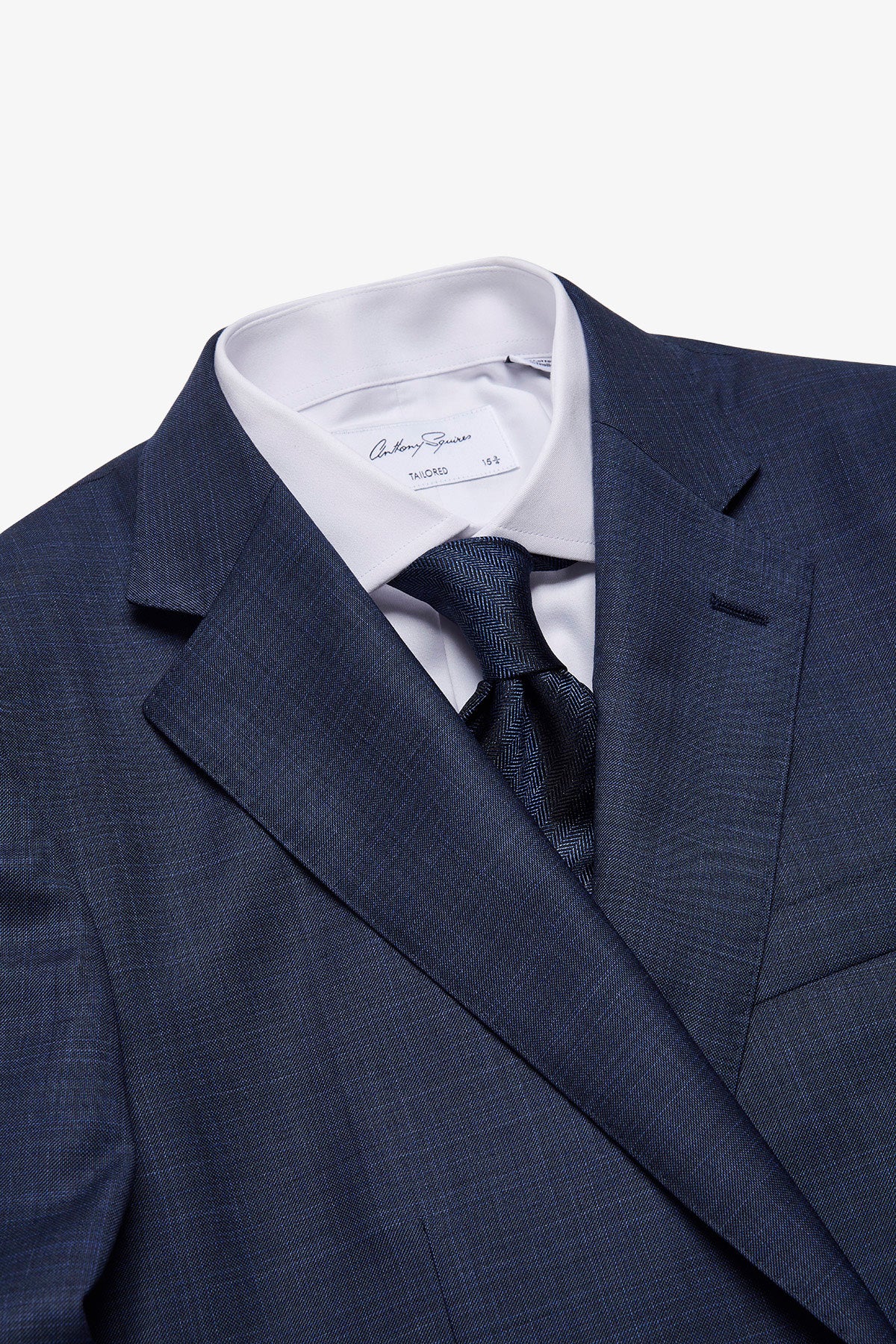 Mateo suit - Mid blue multicheck, super 110's - Image 3