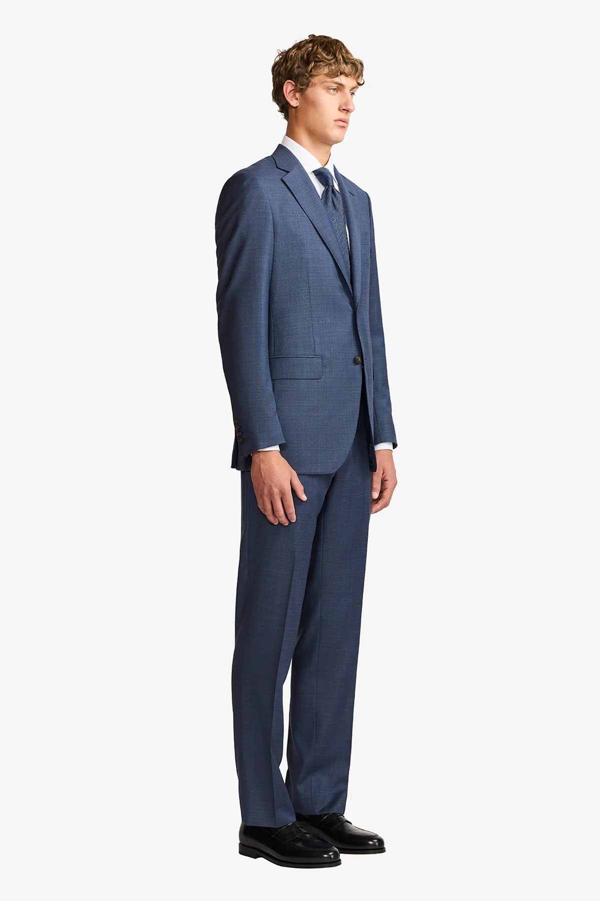 Mateo suit - Mid blue multicheck, super 110's - Image 7