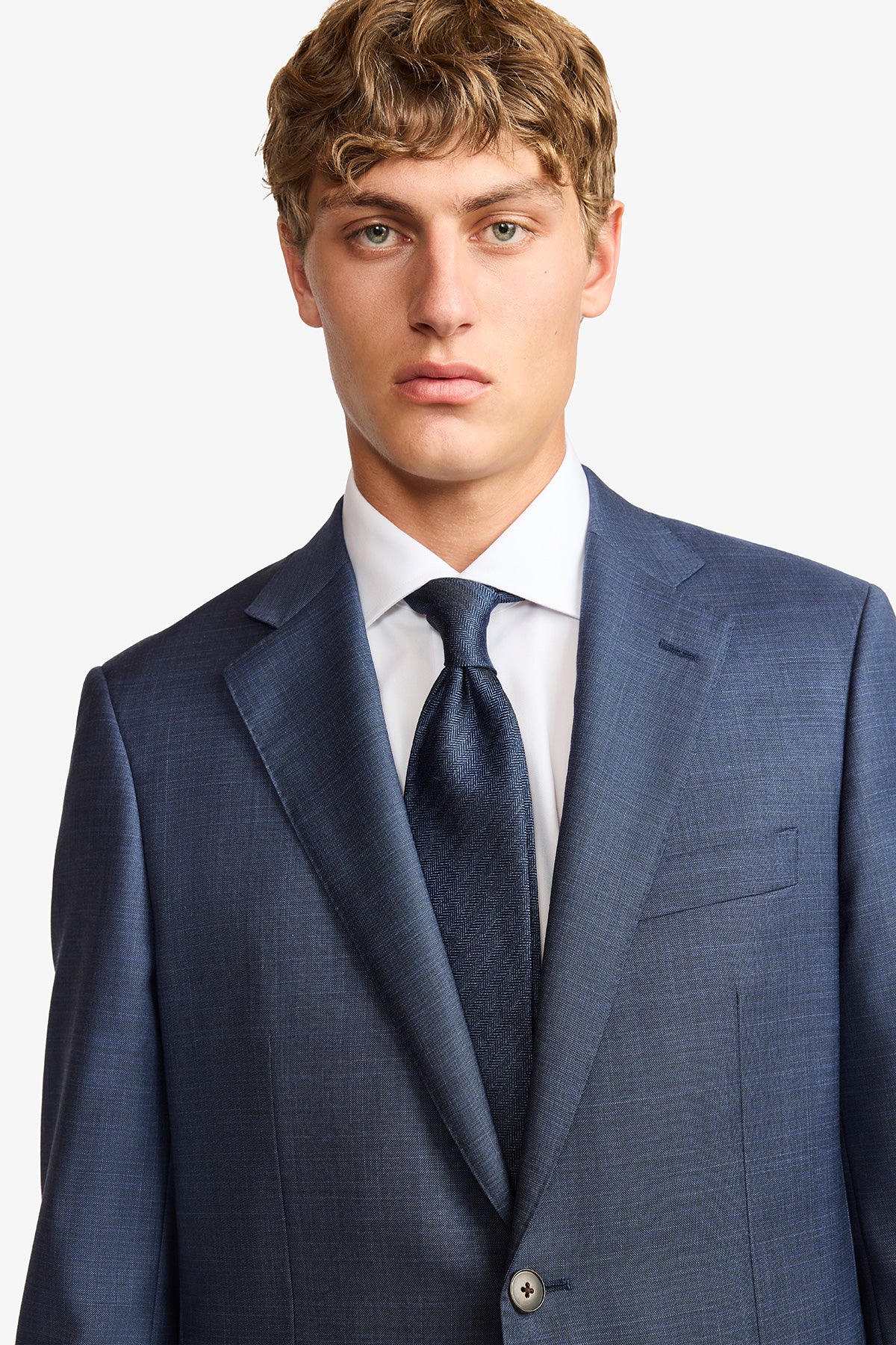 Mateo suit - Mid blue multicheck, super 110's - Image 9